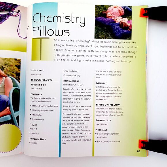 COPY - Crochet Kids Crafts Book Jane Davis 112 Pgs Jewelry Hats Purses Pillows … - Picture 14 of 16